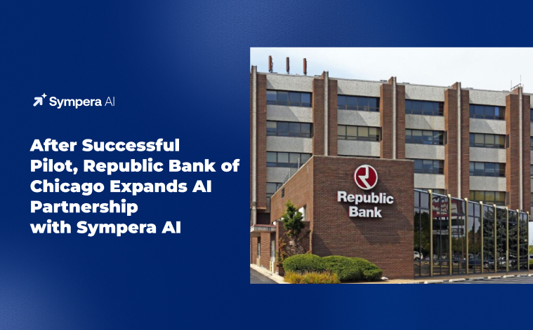 After Successful Pilot, Republic Bank of Chicago Expands AI Partnership with Sympera AI - banner
